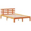 vidaXL Lit biblioth&egrave;que sans matelas cire marron 120x190cm pin massif