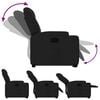vidaXL Fauteuil inclinable noir tissu