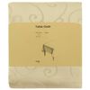 vidaXL Tissu de Table 5 pc Carr&eacute; Cr&egrave;me blanc 110 x 110 cm