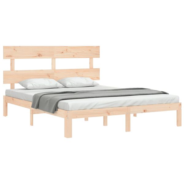 vidaXL Cadre de lit sans matelas 160x200 cm bois massif de pin