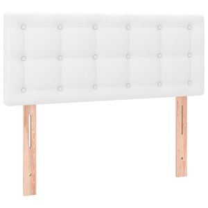 vidaXL T&ecirc;te de lit Blanc 90x5x78/88 cm Similicuir