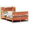 vidaXL Cadre de lit sans matelas cire marron 150x200cm bois pin massif