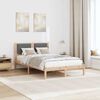 vidaXL Cadre de lit Gris fonc&eacute; 120 x 190 cm Pin massif