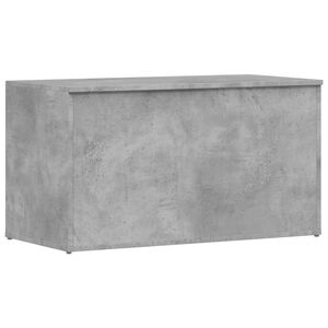 vidaXL Coffre de rangement Gris b&eacute;ton 84x42x46 cm Bois d'ing&eacute;nierie