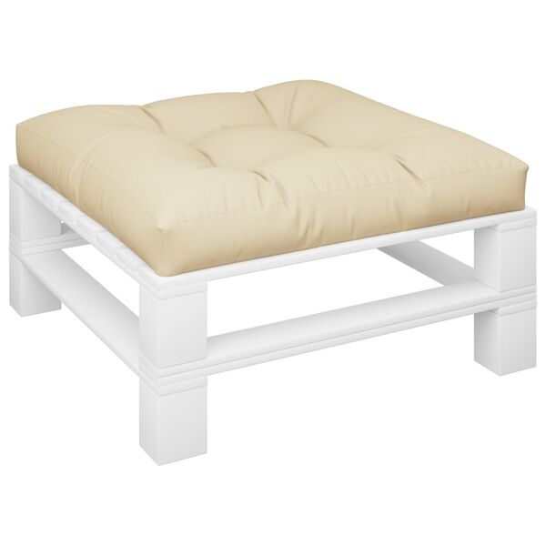 vidaXL Coussin de canap&eacute; palette beige 70x70x12 cm