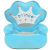 vidaXL Chaise en peluche pour enfants Prince Bleu