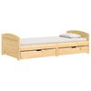 vidaXL Lit de jour avec 2 tiroirs sans matelas IRUN 90x200 cm