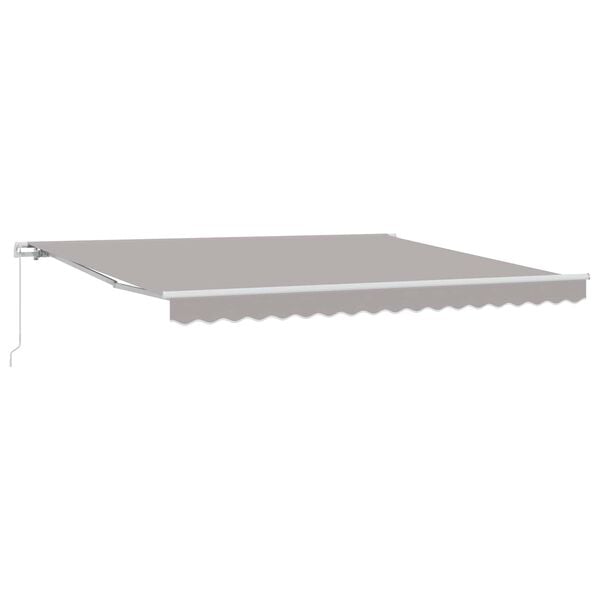 vidaXL Auvent Rétractable Gris clair 400 × 300 cm