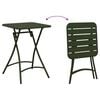 vidaXL Table de Jardin Vert foncé 55 x 55 x 73 cm