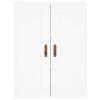 vidaXL Armoires murales 2 pcs blanc bois d'ing&eacute;nierie