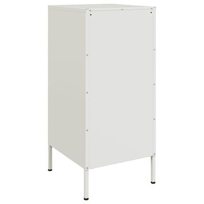 vidaXL Buffet blanc 36x39x79 cm acier