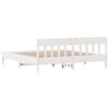 vidaXL Cadre de lit sans matelas blanc 180x200 cm bois massif de pin
