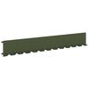 vidaXL Bordure de Pelouse 10 pcs 102 x 15 x 4 cm Acier Vert olive