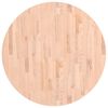vidaXL Dessus de table &Oslash;90x2,5 cm rond bois massif de h&ecirc;tre