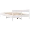 vidaXL Cadre de lit sans matelas blanc 140x190 cm bois de pin massif
