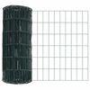 vidaXL Cl&ocirc;ture avec poteau Vert 0,6 x 25 m Acier et PVC