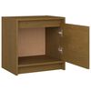 vidaXL Tables de chevet 2 pcs Marron miel 40x30,5x40 cm Bois de pin