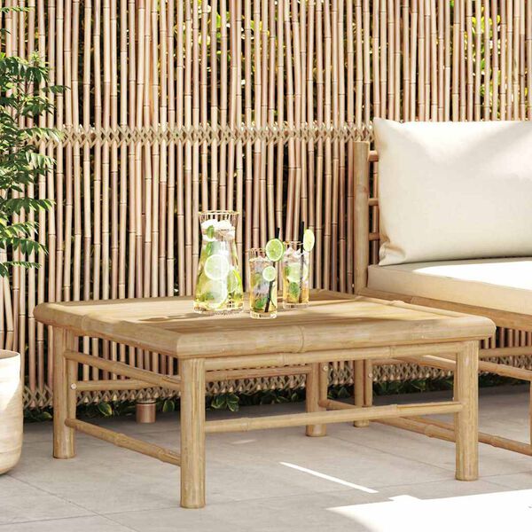 vidaXL Table de jardin 65x65x30 cm Bambou