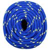 vidaXL Corde de bateau Bleu 18 mm 25 m Polypropyl&egrave;ne