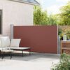vidaXL Auvent lat&eacute;ral r&eacute;tractable de patio 160 x 300 cm Marron