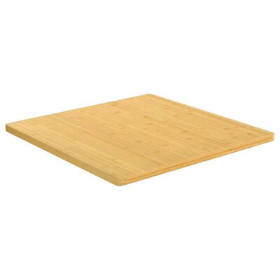 vidaXL Dessus de table 80x80x2,5 cm bambou