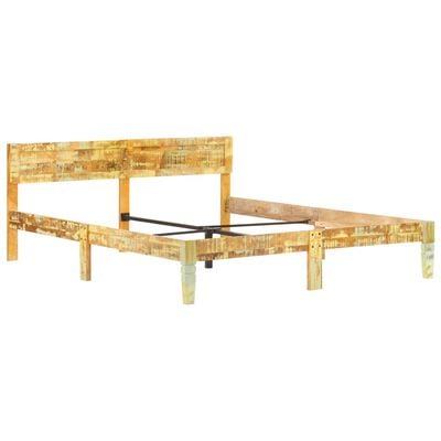 vidaXL Cadre de lit sans matelas Bois de récupération massif 180x200cm