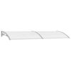 vidaXL Auvent de porte Gris 300 x 100 cm PC