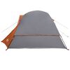 vidaXL Tente de cabine familiale 6 personnes gris orange imperm&eacute;able