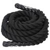 vidaXL Corde de combat noire 9 m 6,8 kg Polyester