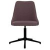 vidaXL Chaise pivotante de bureau Marron Tissu