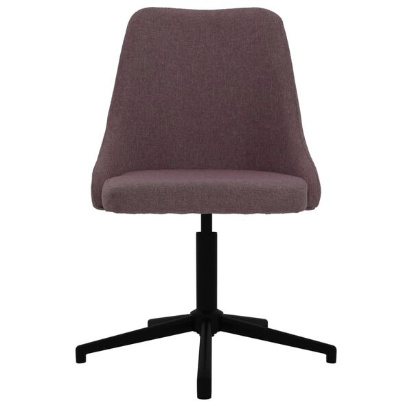 vidaXL Chaise pivotante de bureau Marron Tissu