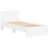 vidaXL Cadre de lit sans matelas avec lumi&egrave;res LED blanc 90x200 cm