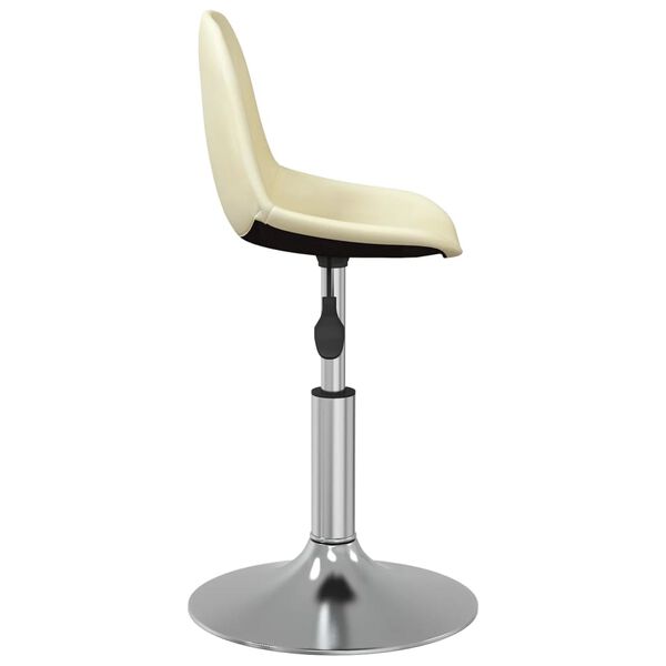 vidaXL Tabouret de bar Cr&egrave;me Tissu