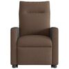 vidaXL Fauteuil inclinable de massage &eacute;lectrique Marron Tissu