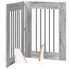 vidaXL Porte de chien pliable avec supports 2 pc Sonoma gris 120,5 cm
