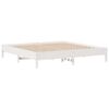 vidaXL Cadre de lit sans matelas blanc 200x200 cm bois massif de pin