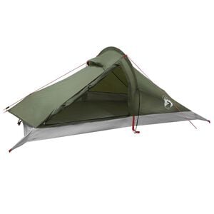 vidaXL Tente de randonn&eacute;e Vert olive 4 personnes
