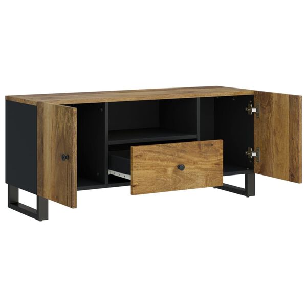 vidaXL Meuble TV 105x33,5x46 cm bois de manguier et d'ingénierie