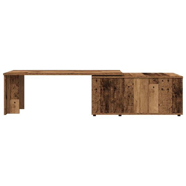 vidaXL Table basse vieux bois 150x50x35 cm bois d'ing&eacute;nierie