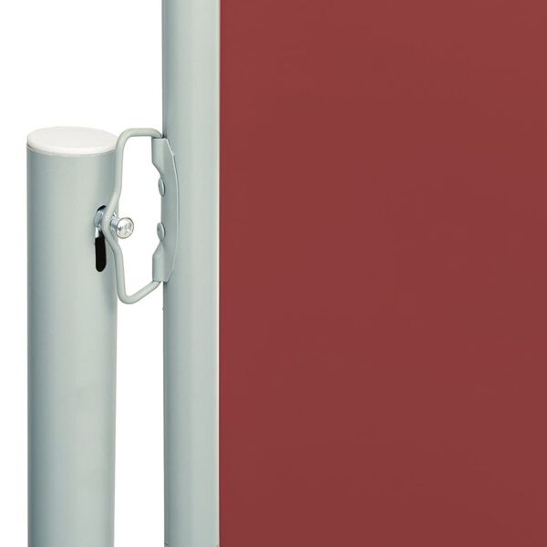 vidaXL Auvent lat&eacute;ral r&eacute;tractable de patio 180x600 cm Rouge