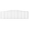 vidaXL Paniers &agrave; gabions arqu&eacute;s 7 pcs 400x50x100/120 cm Fer galvanis&eacute;