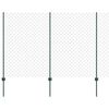 vidaXL Cl&ocirc;ture grillag&eacute;e avec poteau 25 x 1,6 m Acier recouvert de PVC