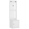 vidaXL Portemanteau SANDNES blanc 45x40x159,5 cm bois massif pin