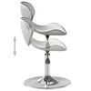 vidaXL Tabouret de bar Blanc Similicuir
