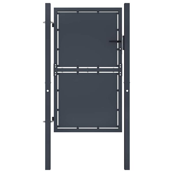 vidaXL Portail de jardin en acier 100 x 175 cm anthracite