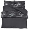 vidaXL Ensemble de housse de couette noir et blanc 200x200 cm coton