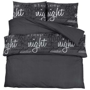vidaXL Ensemble de housse de couette noir et blanc 200x200 cm coton