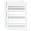 vidaXL Portes d'armoire &agrave; persiennes 2 pcs blanc 69x49,4 cm pin massif