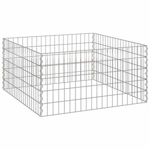vidaXL Composteur Carr&eacute; 100 x 100 x 50 cm Fer