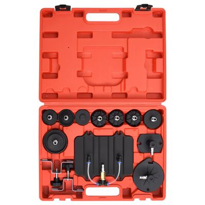 vidaXL Kit d'outils de purge du frein à pression pneumatique 13 pcs